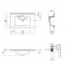 Раковина Qtap Albatross E49 800х490х200 White з донним клапаном QT01119080E49W