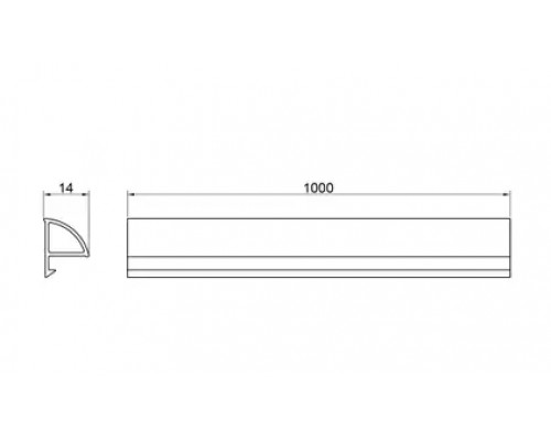 Декоративна планка для піддона та ванни Qtap Water cover WHI60101401