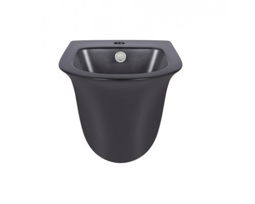 Біде підвісне Qtap Virgo 485х345х365 Matt black QT1855051FMB