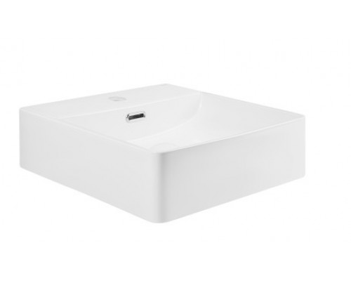 Раковина Qtap Nando C 405х405х125 White з донним клапаном QT12117040CW