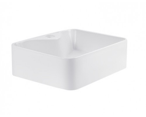 Раковина-чаша Qtap Crow 400х300х140 White з донним клапаном QT05117040JW