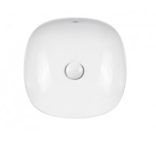 Раковина-чаша Qtap Kolibri 370х370х120 White з донним клапаном QT10118037FW