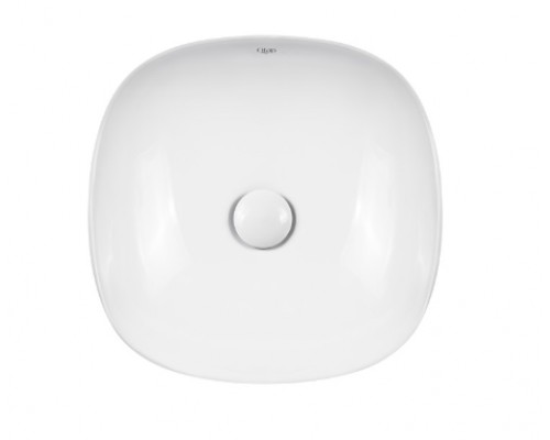 Раковина-чаша Qtap Kolibri 370х370х120 White з донним клапаном QT10118037FW