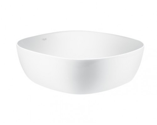 Раковина-чаша Qtap Kolibri 370х370х120 White з донним клапаном QT10118037FW