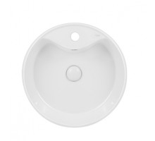 Раковина-чаша Qtap Scorpio 460х460х155 White з донним клапаном QT14117046LW