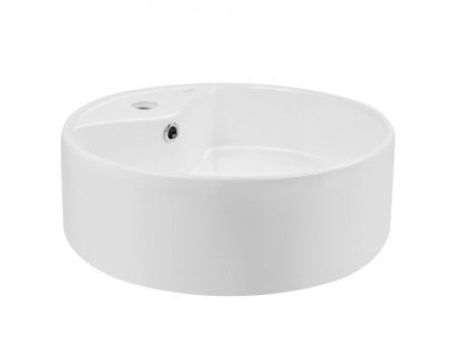 Раковина-чаша Qtap Scorpio 460х460х155 White з донним клапаном QT14117046LW