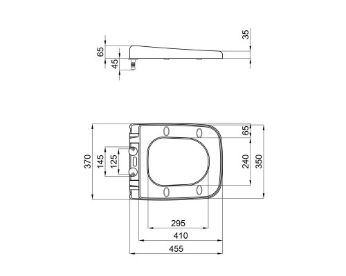 Сидіння для унітаза Qtap Gemini з мікроліфтом Slim QT25992614EW