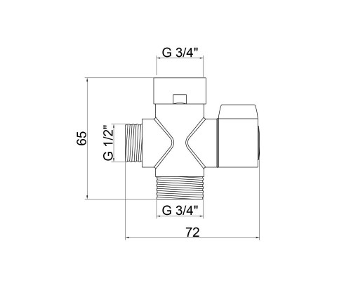 Дивертор Lidz (CRM) 52 01 000 00