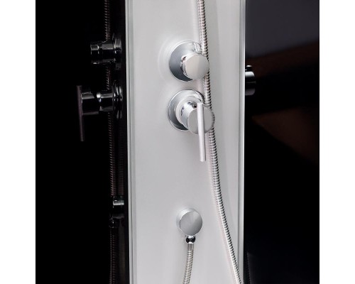 Душовий бокс Lidz Tani SB90x90.SAT.HIGH.GR, скло тоноване 4 мм