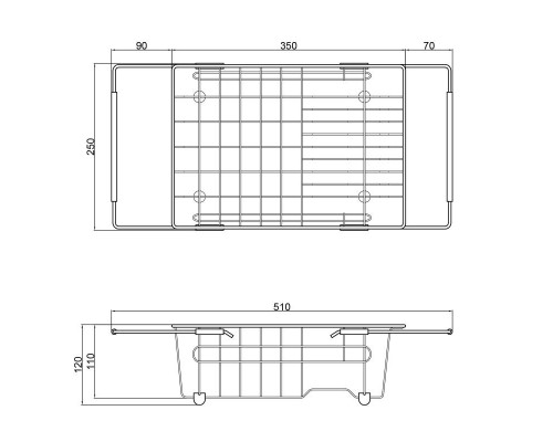 Кошик для мийки Lidz (CRM) 112 20 000 01