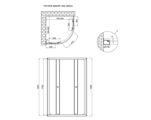 Lidz Душевая кабина  Latwa SC80x80.SAT.LOW.FR, стекло Frost 4 мм без поддона