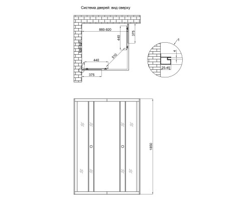 Lidz Душевая кабина  Wawel SC90x90.SAT.LOW.GR, стекло тонированное 4 мм без поддона