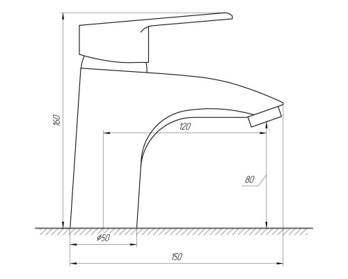 Змішувач для умивальника DOMINO BLITZ DBC-401