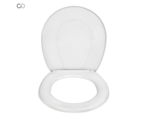 SOLOPLAST Сидіння для унітазу 357х414 мм з пластиковим кріпленням, з планкою, СП-13