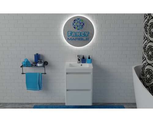 Комплект Bali 50-2, тумба з умивальником Annabele 500 (Fancy Marble 500x420x400)