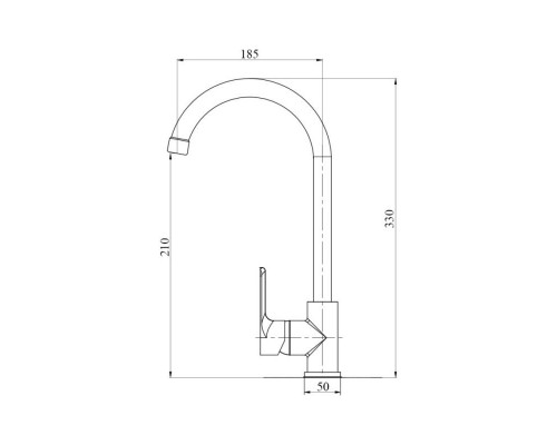 Brinex 40C 007 C Смеситель для кухни
