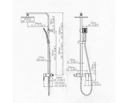 Душова система Qtap Capricorn 53103KNN