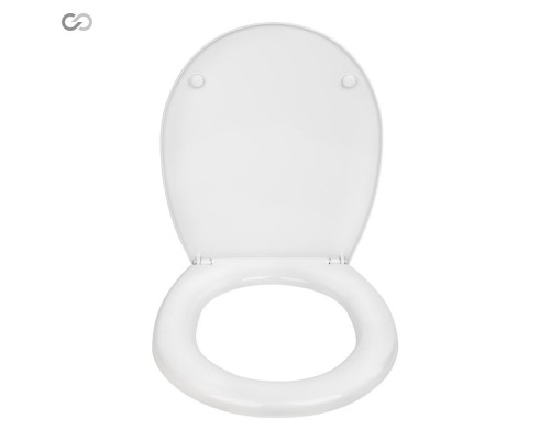 SOLOPLAST Сидіння для унітазу 361х413 мм з пластиковим кріпленням, з планкою СП-10