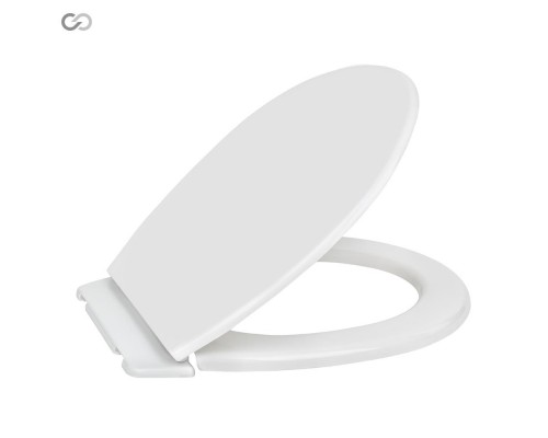 SOLOPLAST Сидіння для унітазу 361х413 мм з пластиковим кріпленням, з планкою СП-10