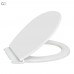 SOLOPLAST Сидіння для унітазу 361х413 мм з пластиковим кріпленням, з планкою СП-10