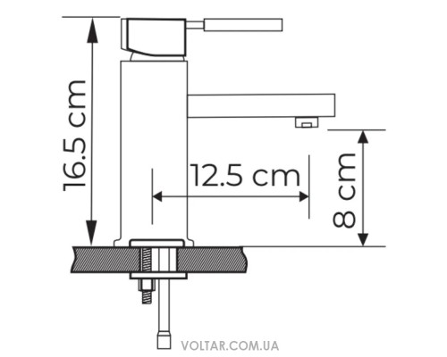 Змішувач для умивальника Armaform Diament 4101-815-00