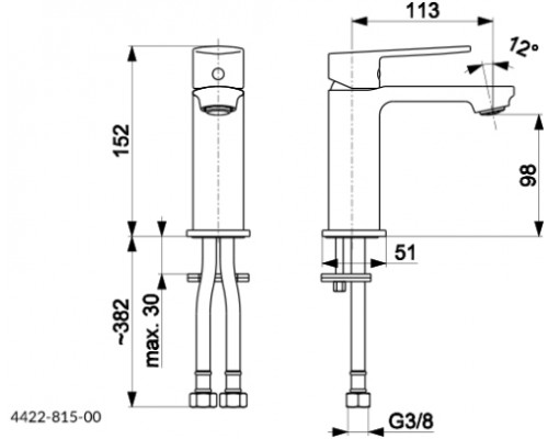 ARMATURA 4422-815-00 AGATЗмішувач для умивальника