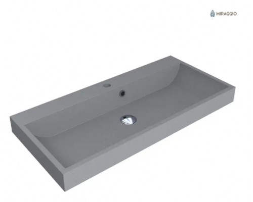 Умивальник з штучного каміню Miraggio VARNA 900C (GRAY) (0000982)
