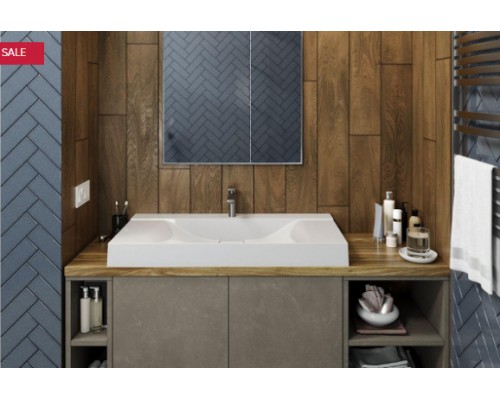 MIRAGGIO 0001448 Умывальник лит.мрамор FLY 1000 (BLACK)