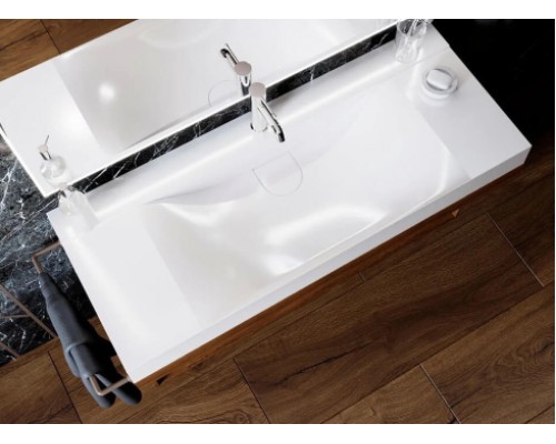 MIRAGGIO 0001449 Умывальник лит.мрамор FLY 1200 (GRAY)