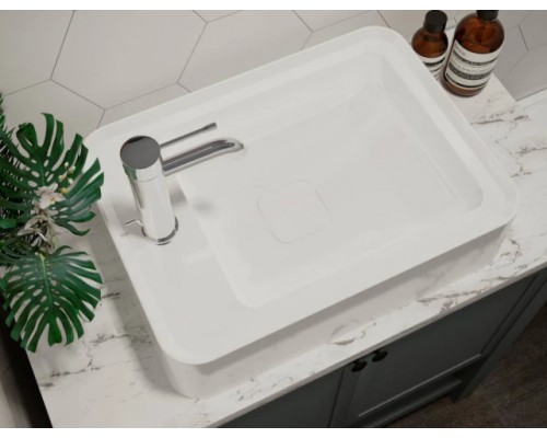 MIRAGGIO 0001476 Умывальник лит.мрамор MARRAKESH 380 (GRAY)