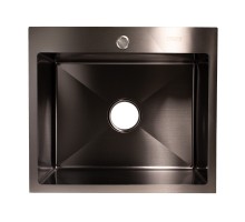 KRAFT HS5448 2.7/1.0 mm кухонная мойка HANDMADE черная (540х480х230)