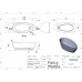 FANCY MARBLE 14170001 Ванна окремостояча зі штучного каменю   Dolores