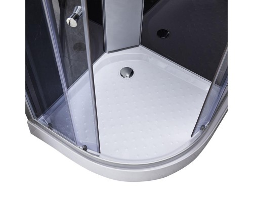 Душовий бокс Lidz Tani SB90x90.SAT.LOW.GR, скло тоноване 4 мм