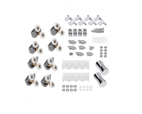 Душова кабіна Lidz Wieza SC80x80.SAT.HIGH.L , скло Linie 4 мм