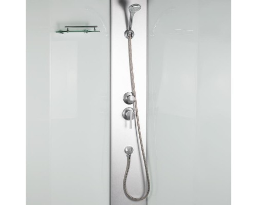 Душовий бокс Lidz Tani SB90x90.SAT.HIGH.FB, стекло Fabric 4 мм