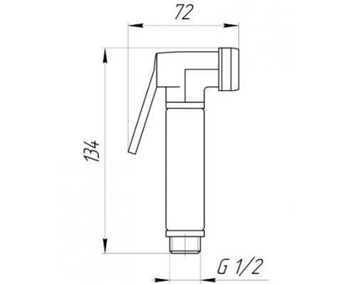 Душова гігієнічна стоп-лійка Globus Lux S-177