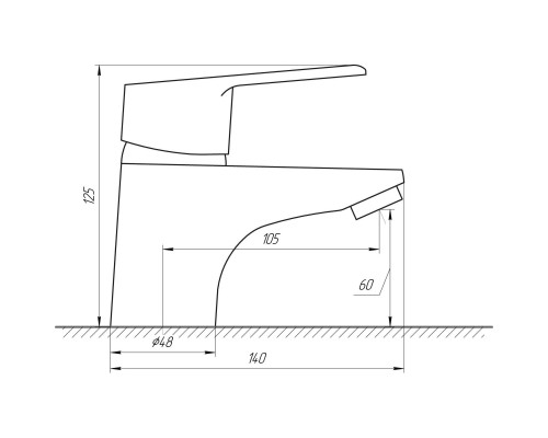Змішувач для умивальника DOMINO BLITZ DBC-101