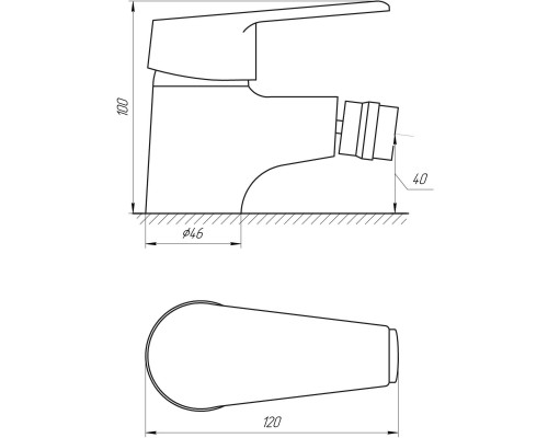 Змішувач для біде DOMINO BLITZ DBC-106
