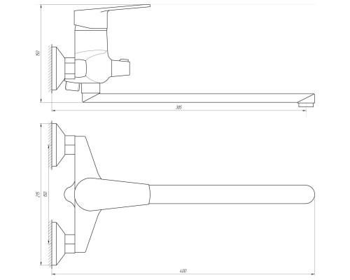 Змішувач для ванни DOMINO BLITZ DBC-208