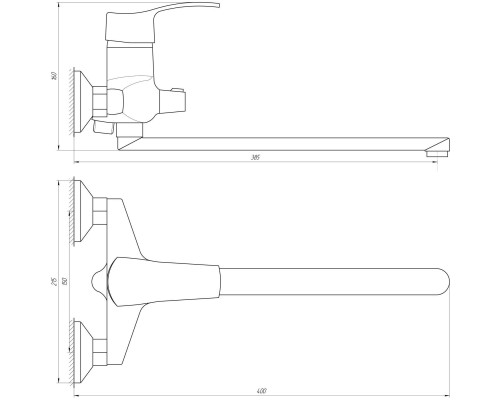 Змішувач для ванни DOMINO DQ-208
