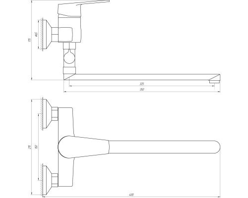 Змішувач для ванни DOMINO BLITZ DBC-108