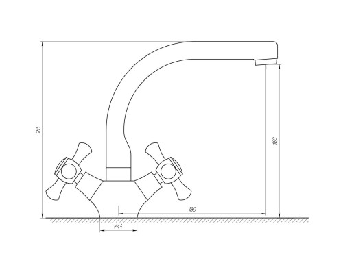 Змішувач для умивальника DOMINO DKF-204-06-CRUIZE