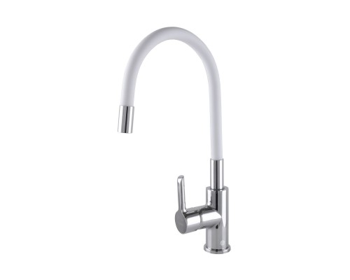 Змішувач для кухні DOMINO PRESTIGE DPS-203SLR-WHITE