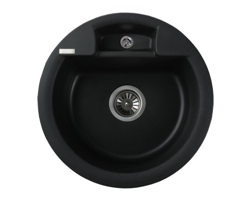 Гранітна мийка Globus Lux  GURON чорний 480мм-А0002