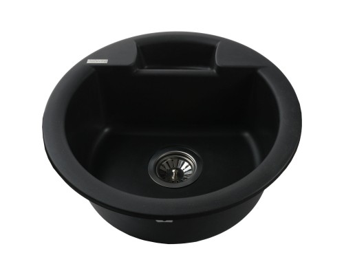 Гранітна мийка Globus Lux  GURON чорний 480мм-А0002