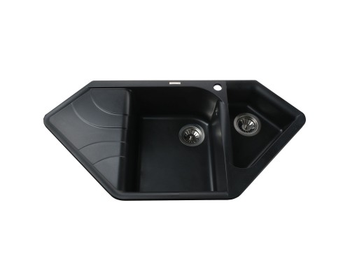 Гранітна мийка Globus Lux  GARDA чорний 1000х500мм-А0002