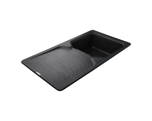 Гранітна мийка Globus Lux BOREN чорний металiк 860х500мм-А0001