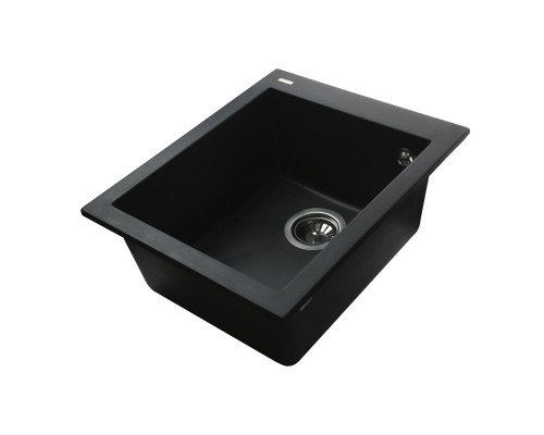 Гранітна мийка Globus Lux LAMA чорний 410х500мм-А0002
