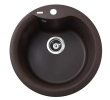 Гранітна мийка Globus Lux ORTA коричневий 485мм-А0006