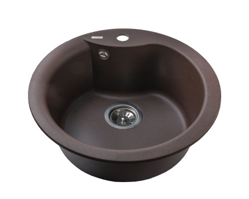 Гранітна мийка Globus Lux ORTA коричневий 485мм-А0006